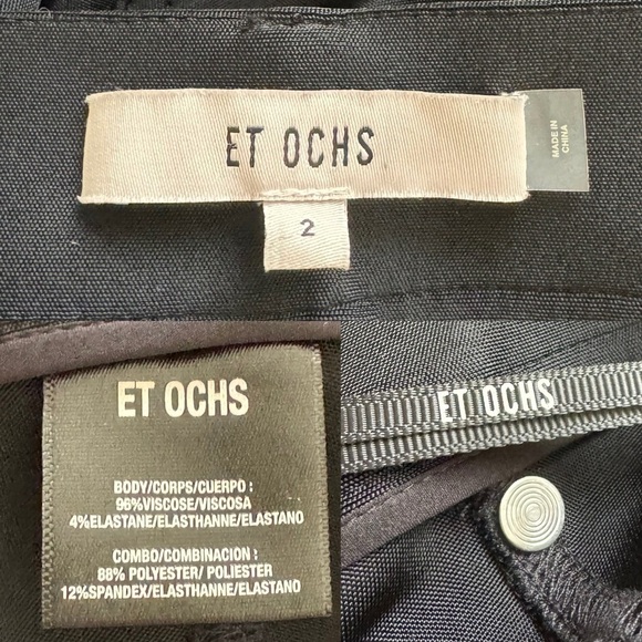 ET OCHS Jacob Fit-&-Flare Hot Pants in Black Size:2 - Picture 12 of 12